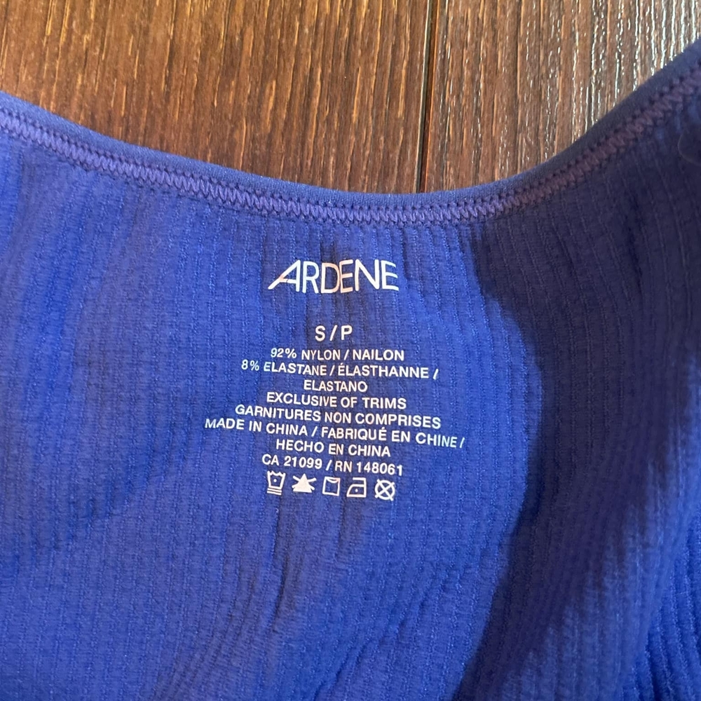 Ardene Blue Ribbed Top
